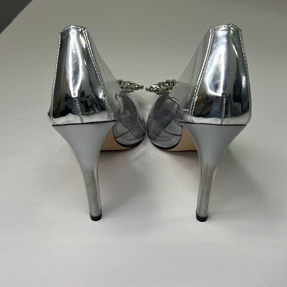 Good American Women’s Glass Cinder-f*cking-rella Pump Size 10 - Picture 6 of 10